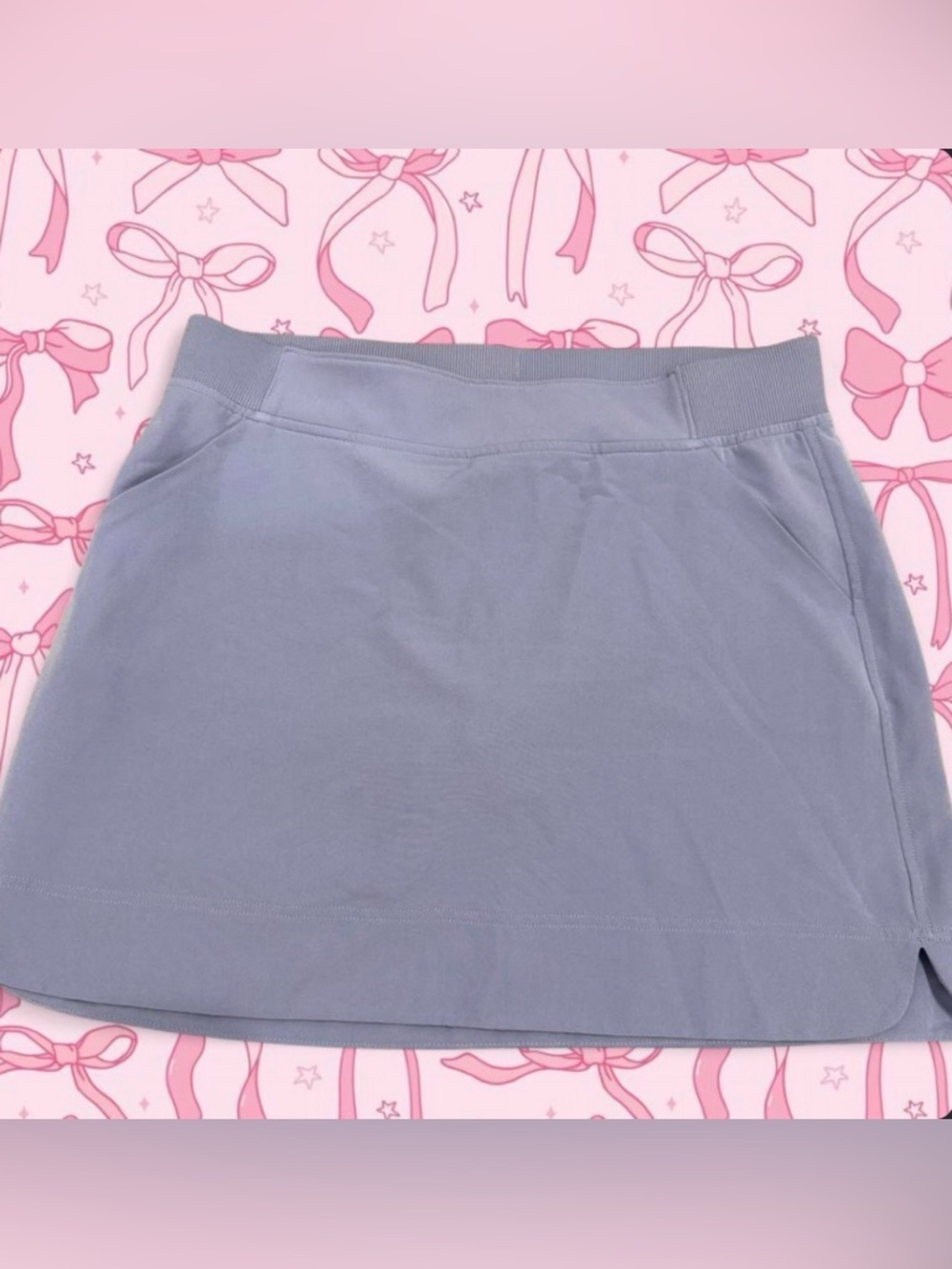 Casual Light Purple Blue Skort